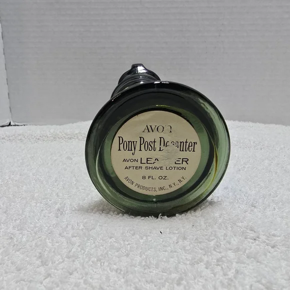 Men's Avon Green Pony Post Decanter After Shave Lotion One Size empty - Picture 5 of 6